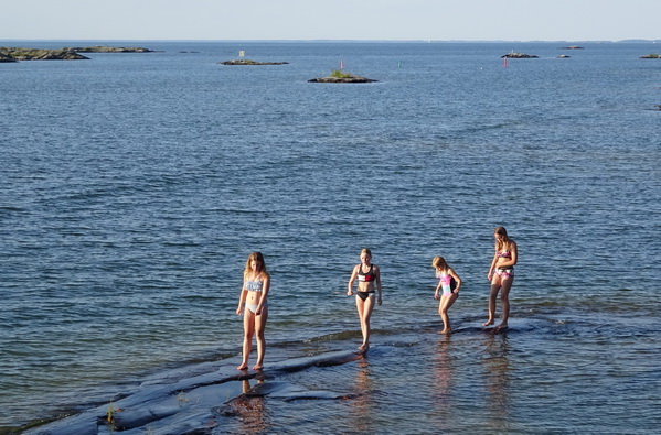 Vänern med flickor