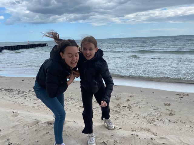 Elvira Hilda vid havet